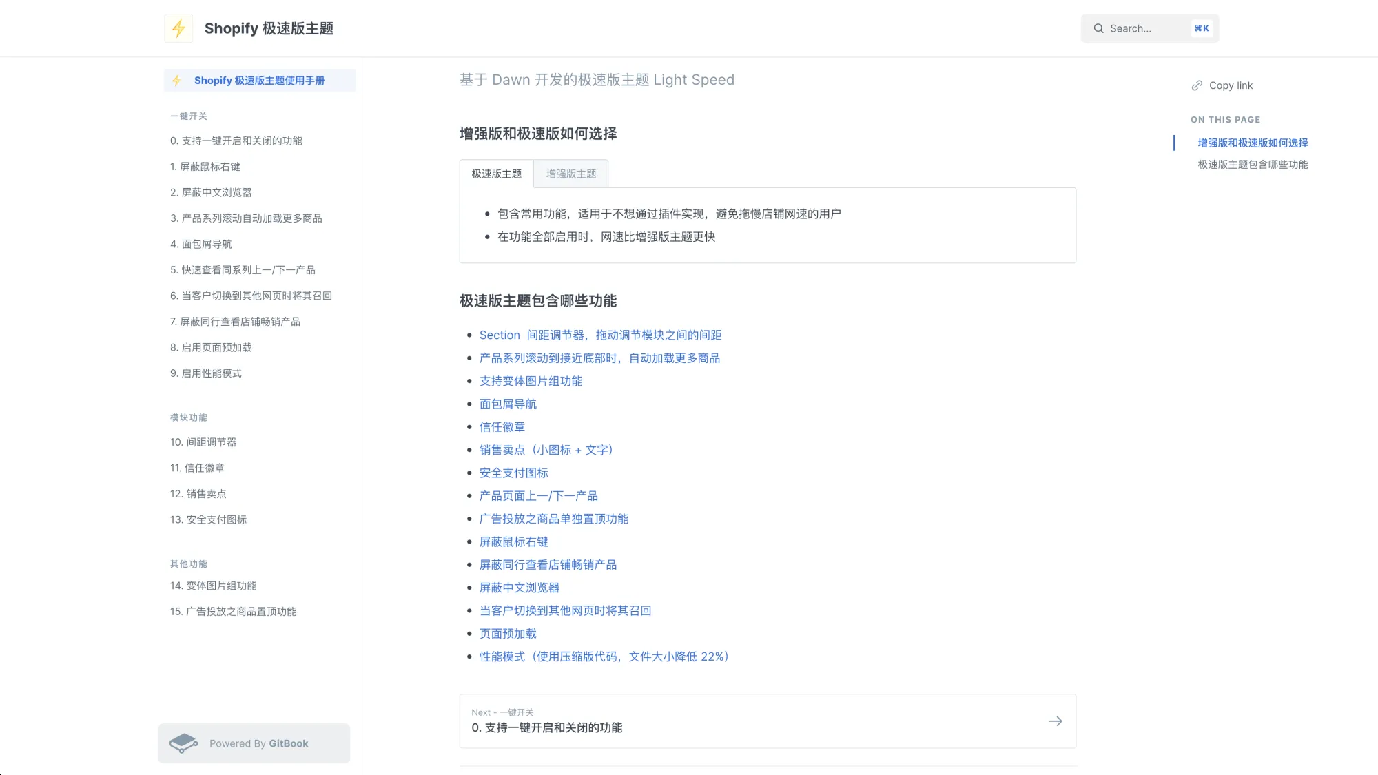 Shopify 极速版使用手册