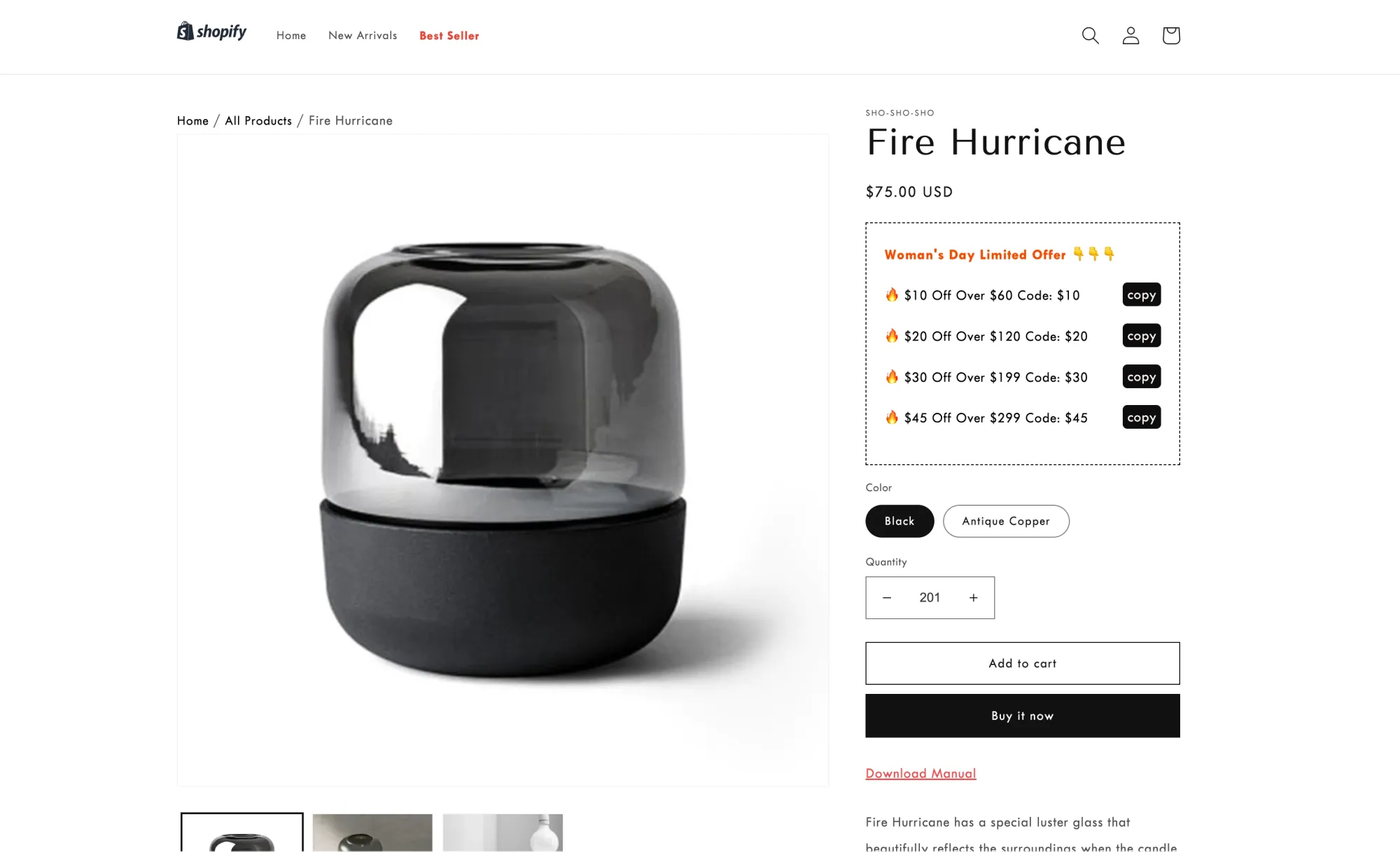 Shopify多折扣效果图