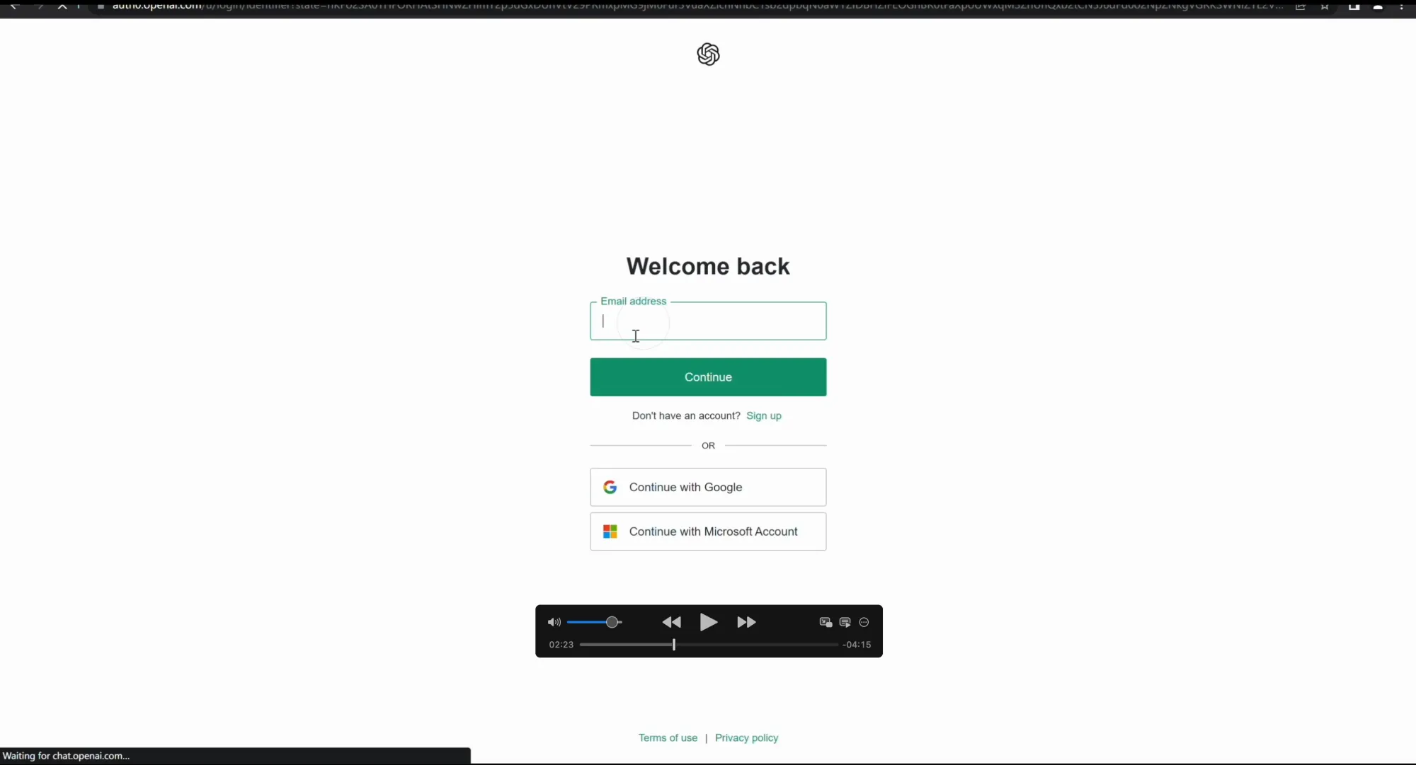 解决后 ChatGPT 可以正常登录