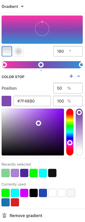 Shopify渐变色设置