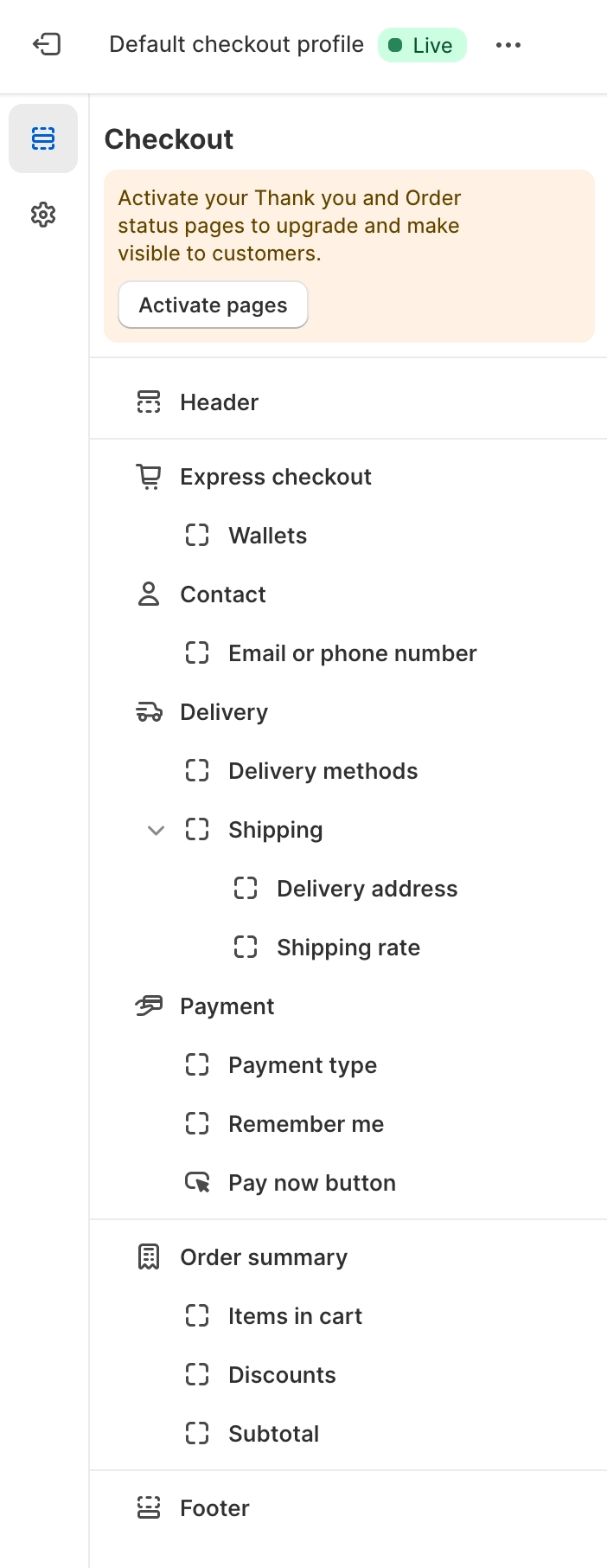 Shopify 普通套餐无法修改结账页