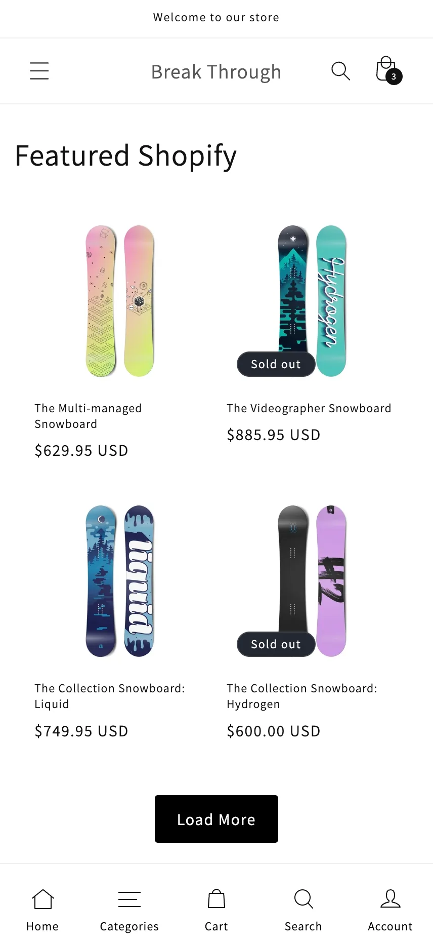 Shopify 移动端快捷导航免费版