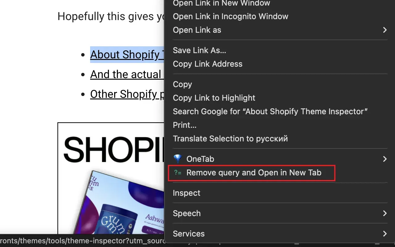 remove-query-and-open-link